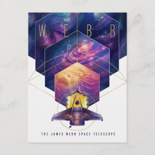 James Webb Space Telescope Poster. Postcard