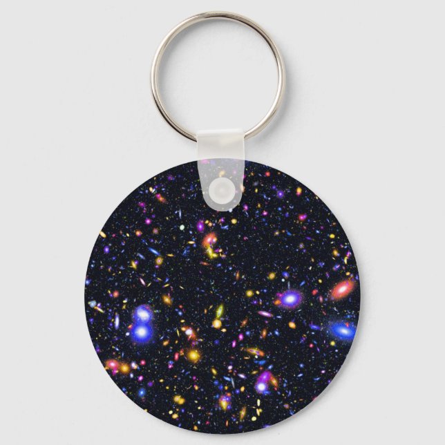 James Webb Space Telescope Simulation - Pop Art Key Ring (Front)