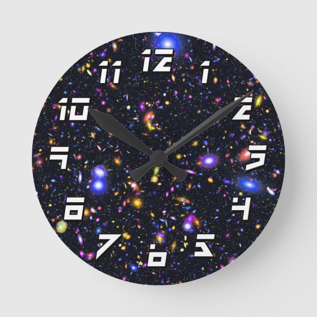 James Webb Space Telescope Simulation - Pop Art Round Clock (Front)