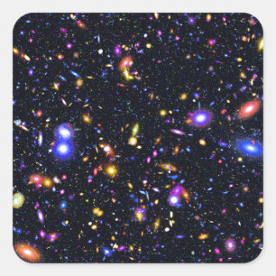 James Webb Space Telescope Simulation - Pop Art Square Sticker