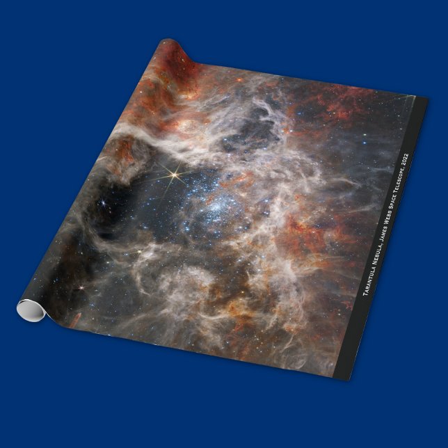 James Webb Tarantula Nebula Hi-Res Image 2022 Wrapping Paper (Creator Uploaded)