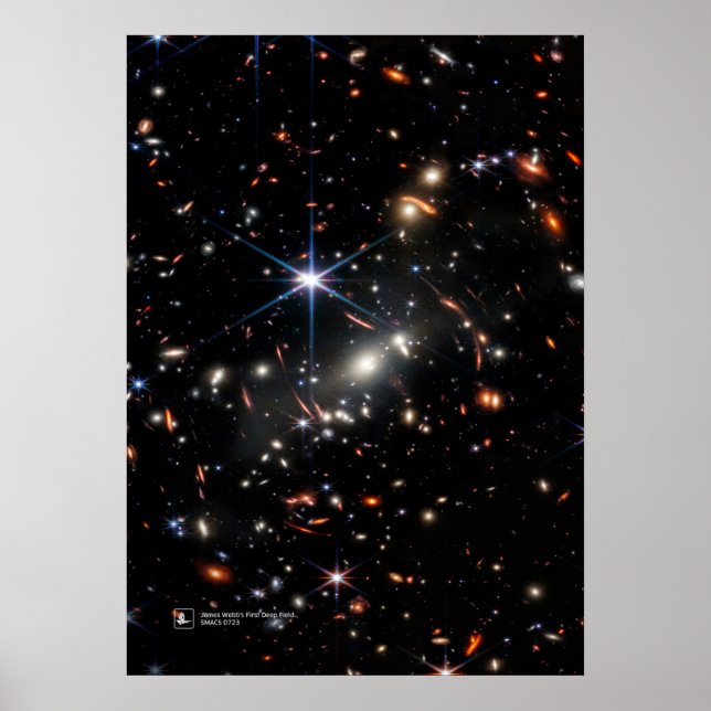 James Webb's First Deep Field (James Webb/JWST) Poster (Front)