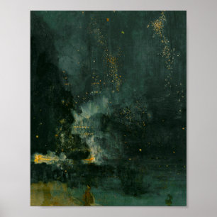 James Whistle - Nocturne In Black and Gold, The Fa Poster