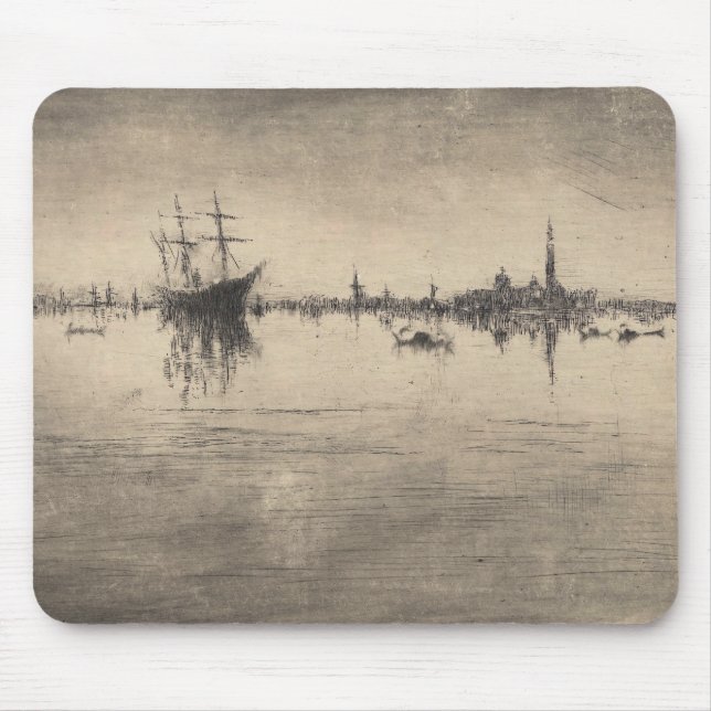 James Whistler - Nocturne, from Venice Mouse Mat (Front)