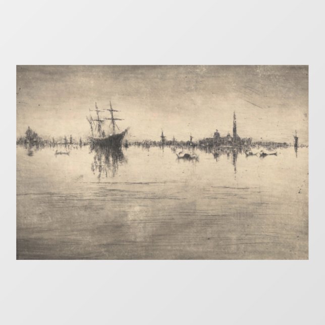 James Whistler - Nocturne, from Venice Window Cling (Sheet)