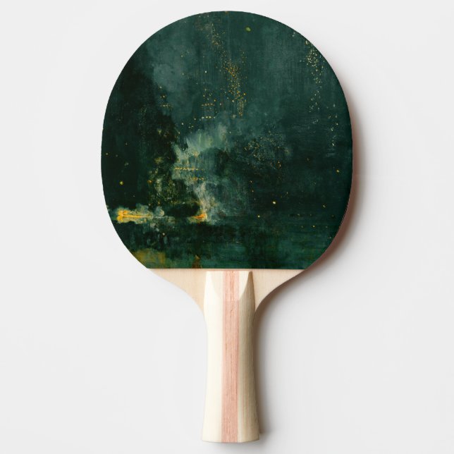James Whistler - Nocturne in Black and Gold Ping Pong Paddle (Front)