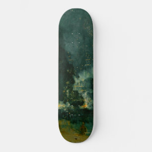 James Whistler - Nocturne in Black and Gold Skateboard