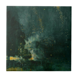 James Whistler - Nocturne in Black and Gold Tile