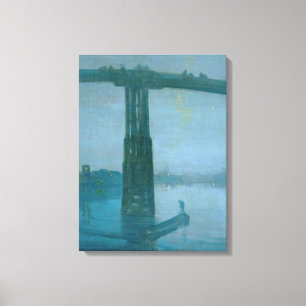 James Whistler - Nocturne, Old Battersea Bridge Canvas Print