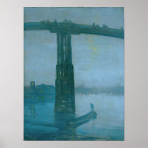 James Whistler - Nocturne, Old Battersea Bridge  Poster
