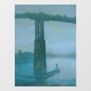 James Whistler - Nocturne, Old Battersea Bridge  Window Cling