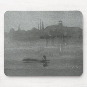 James Whistler - Nocturne: The Thames at Battersea Mouse Mat