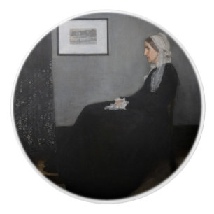 James Whistler - Portrait of the Artist's Mother Ceramic Knob