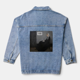 James Whistler - Portrait of the Artist's Mother Denim Jacket