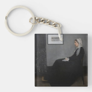 James Whistler - Portrait of the Artist's Mother Key Ring