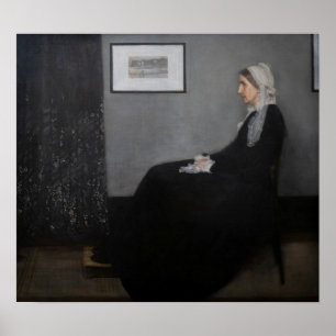 James Whistler - Portrait of the Artist's Mother Poster