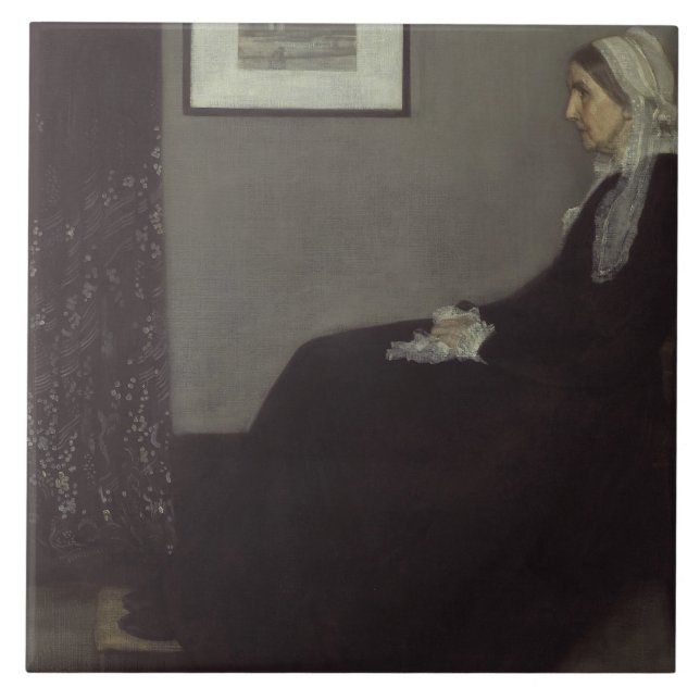 James Whistler - Portrait of the Artist's Mother Tile (Front)