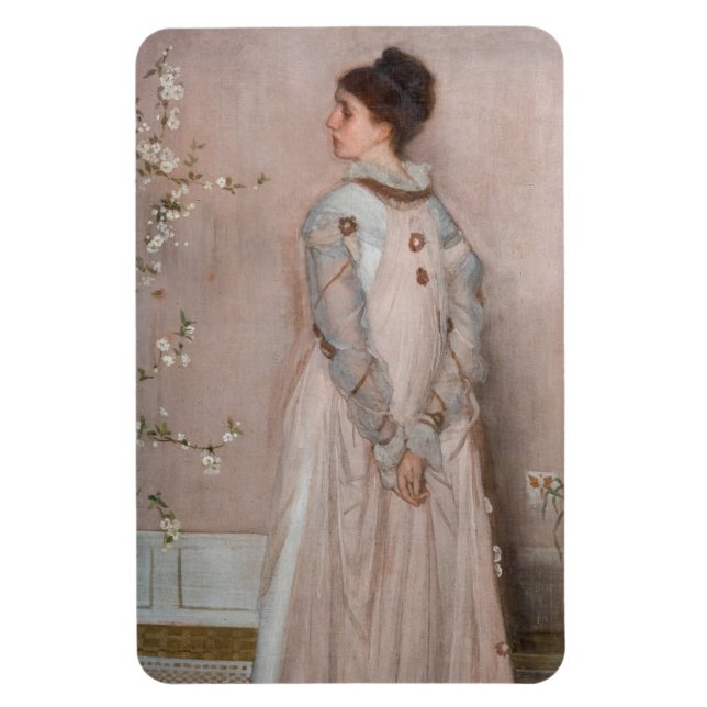 James Whistler - Symphony in Flesh Colour and Pink Magnet (Vertical)