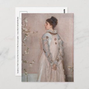 James Whistler - Symphony in Flesh Colour and Pink Postcard