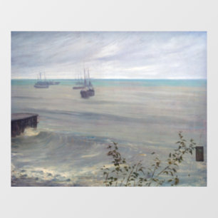 James Whistler - Symphony in Grey and Green Window Cling