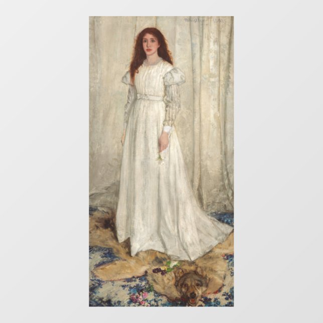 James Whistler - Symphony in White No. 1 Window Cling (Sheet)
