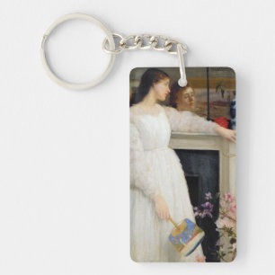James Whistler - Symphony in White No. 2 Key Ring