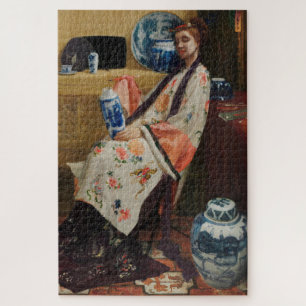 James Whistler - The Lange Leizen of the Six Marks Jigsaw Puzzle
