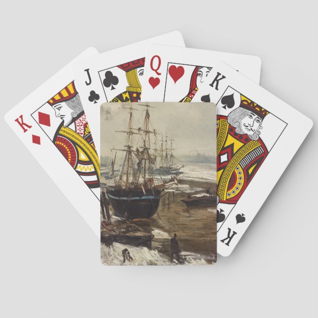 James Whistler - The Thames in Ice Playing Cards (Back)