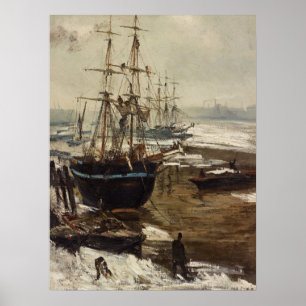 James Whistler - The Thames in Ice Poster