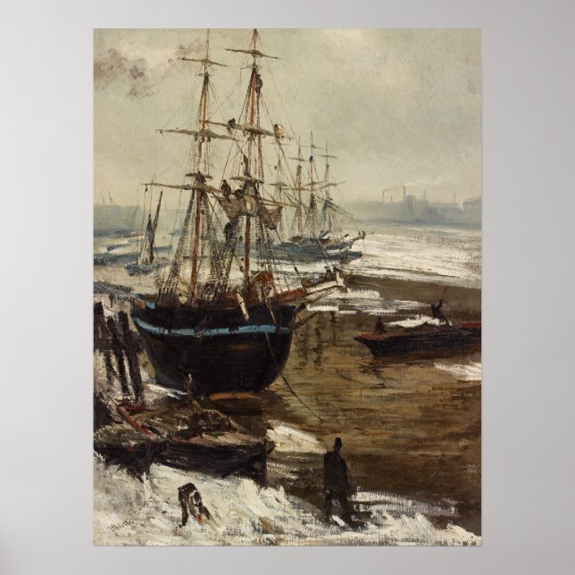 James Whistler - The Thames in Ice Poster (Front)