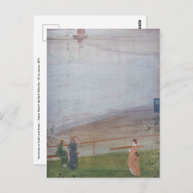 James Whistler - Variations in Violet and Green Postcard (Front/Back)