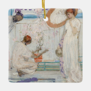 James Whistler - White Symphony, Three Girls Ceramic Ornament