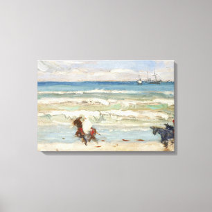 James Wilson Morrice - Beach Scene, Tangier Canvas Print