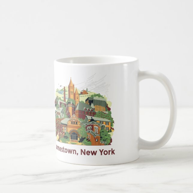 Jamestown Architecture Mug (White 11oz) (Right)
