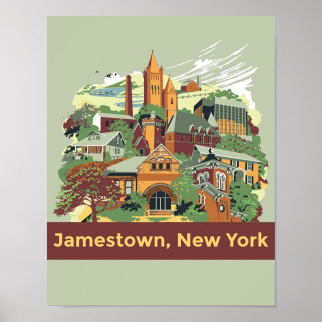 Jamestown Architecture Poster (11 x 14) (Front)