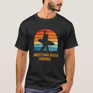 Jamestown Beach  Virginia Sasquatch Souvenir T-Shirt