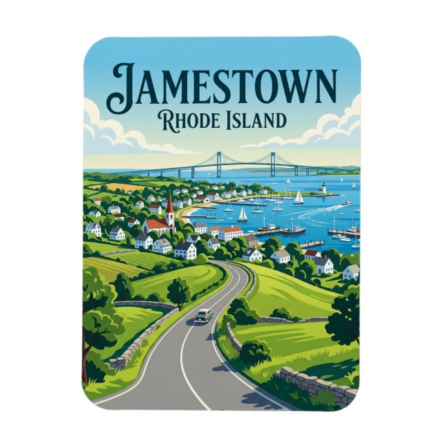 Jamestown Rhode Island Magnet (Vertical)