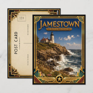 Jamestown Rhode Island Vintage Art Deco Golden Age Postcard