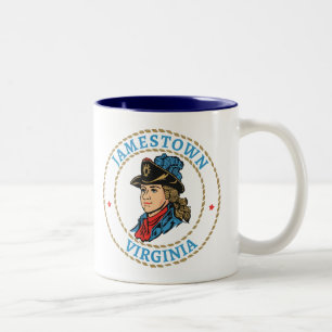 Jamestown Virginia Colonial Two-Tone Coffee Mug