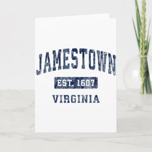 Jamestown Virginia Va Vintage Established Sports D Card