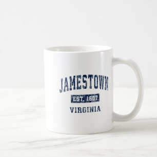 Jamestown Virginia Va Vintage Established Sports D Coffee Mug
