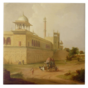 Jami Masjid, Delhi, 1811 (oil on canvas) Tile