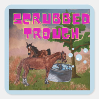 JAMIE AND POPPY SCRUBBED TROUGH SQUARE STICKER