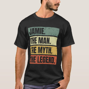 Jamie Man Myth The Legend Retro Funny Best Name Ja T-Shirt