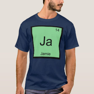 Jamie Name Chemistry Element Periodic Table T-Shirt