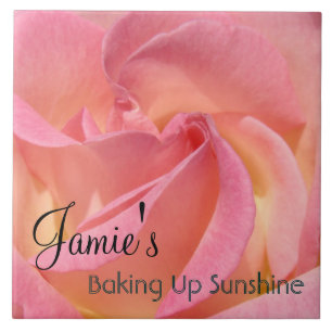 Jamie's Baking up Sunshine ceramic Tile Art Rose