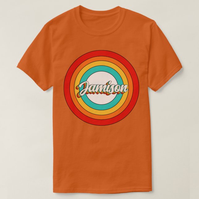 Jamison Name Shirt Vintage Jamison Circle (Design Front)