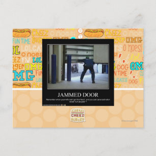 Jammed Door Postcard