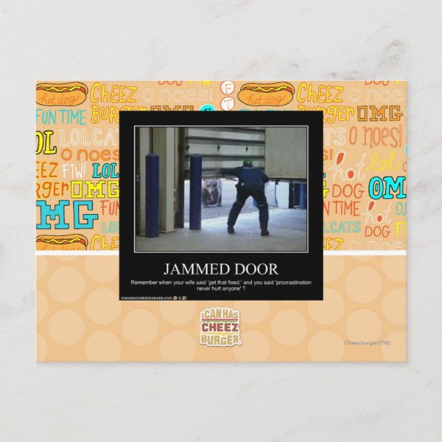 Jammed Door Postcard (Front)