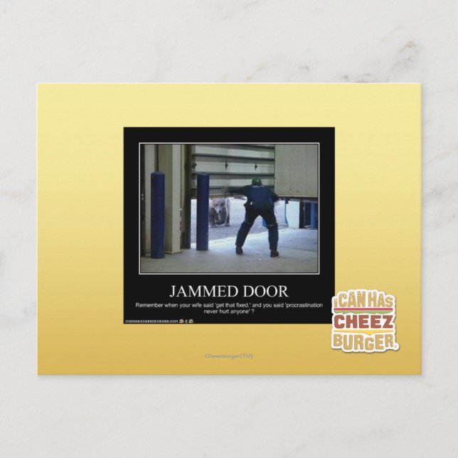 Jammed Door Postcard (Front)